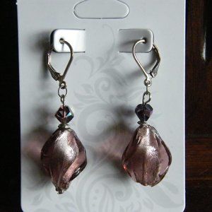 Vintage Glass Beaded Earrings